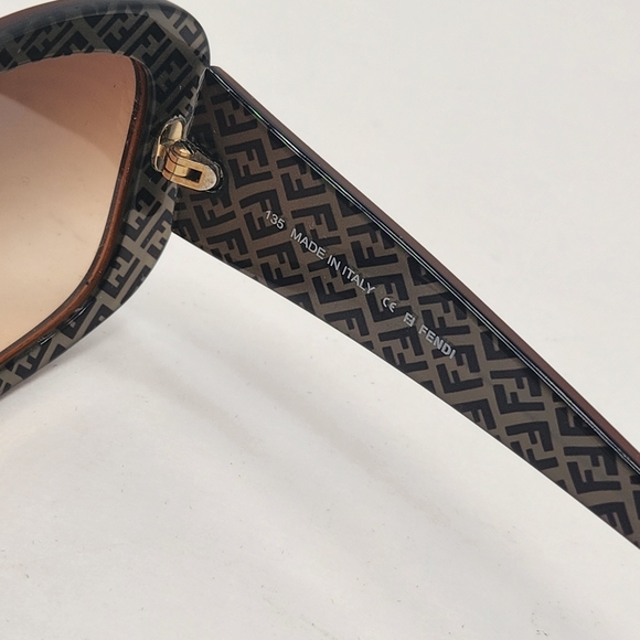 Fendi sunglasses women\'s brown logo full rim FS347AF square luxury Made Italy main image 11